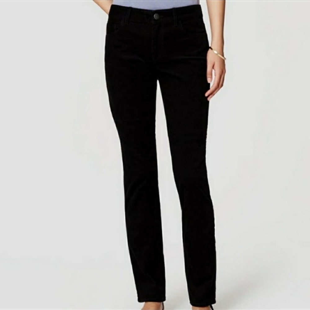 Loft Black Curvy Straight Corduroy Pants - NWT